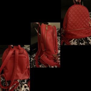 red backpack purse 🎒